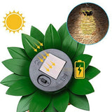 Solar Pineapple Lights with Simulation Surveillance Camera - Glare Anti-Thief LED Wall Lamp