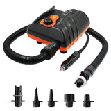 Bomba de aire eléctrica HT-785 de 12 V para inflar y desinflar coches de alta presión con 6 conectores - 16 PSI