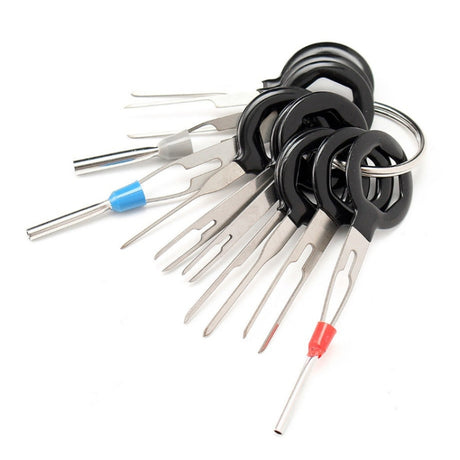 11 PCS Car Extractor Terminal Removal Tool Kit Electrical Wiring Crimp Connector Puller Release Pin Extractor Kit - LYDARZ