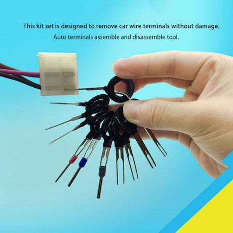 11 PCS Car Extractor Terminal Removal Tool Kit Electrical Wiring Crimp Connector Puller Release Pin Extractor Kit - LYDARZ