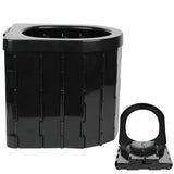 Car Toilet Integrated Portable Folding Toilet Self-Driving Tour Outdoor Camping Toilet, Car Toilet(Light Gray) - LYDARZ