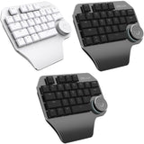 DELUX T11 29 teclas de acceso directo para una sola mano, herramienta de voz, teclado plano