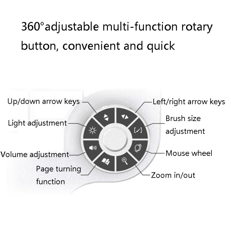 DELUX T11 29 teclas de acceso directo para una sola mano, herramienta de voz, teclado plano