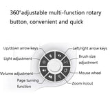 DELUX T11 29 teclas de acceso directo para una sola mano, herramienta de voz, teclado plano