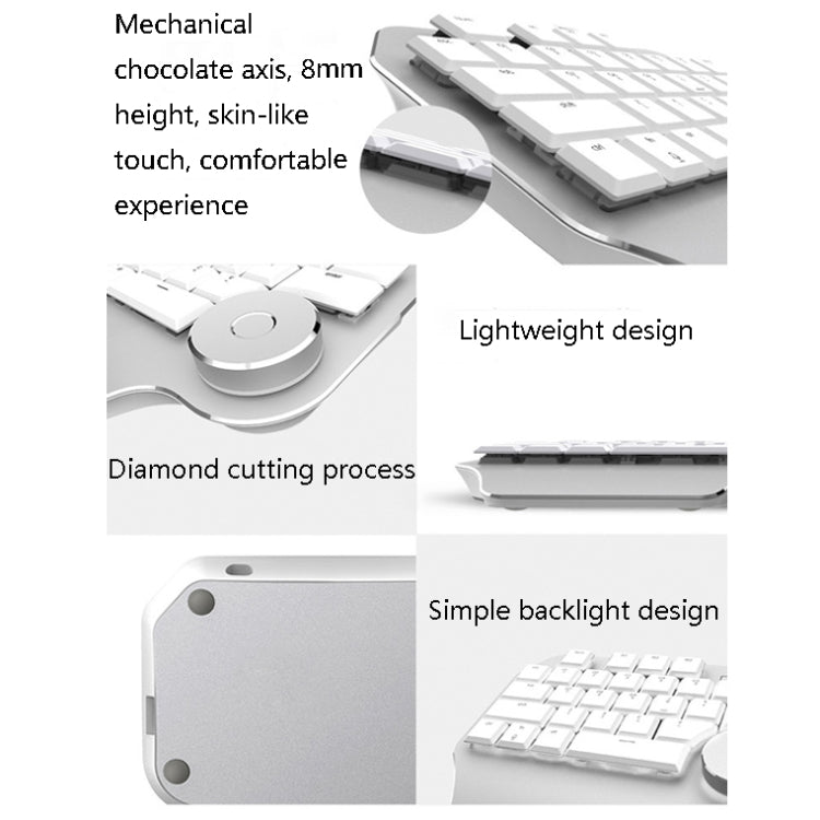 DELUX T11 29 Keys Single-Hand Keyboard Shortcut Key Speech Tool Flat Keyboard