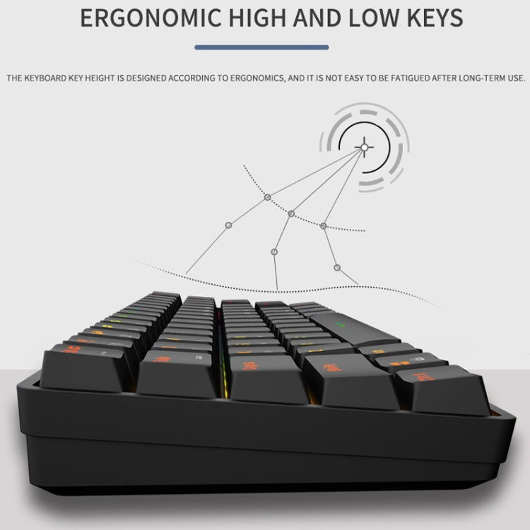 LEAVEN Gaming Office Computer RGB Wireless Bluetooth + Wired Dual Mode Mechanical Keyboard - LYDARZ