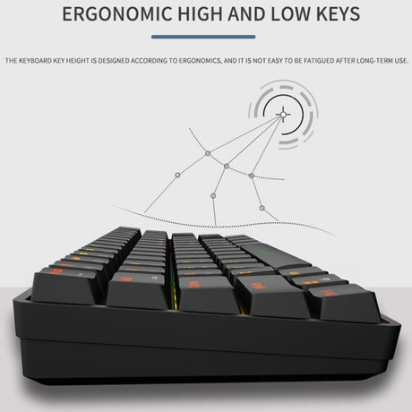LEAVEN Gaming Office Computer RGB Wireless Bluetooth + Wired Dual Mode Mechanical Keyboard - LYDARZ