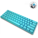 LEAVEN K28 61 Keys Gaming Office Computer RGB Wireless Bluetooth + Wired Dual Mode Mechanical Keyboard