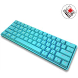 LEAVEN K28 61 Keys Gaming Office Computer RGB Wireless Bluetooth + Wired Dual Mode Mechanical Keyboard