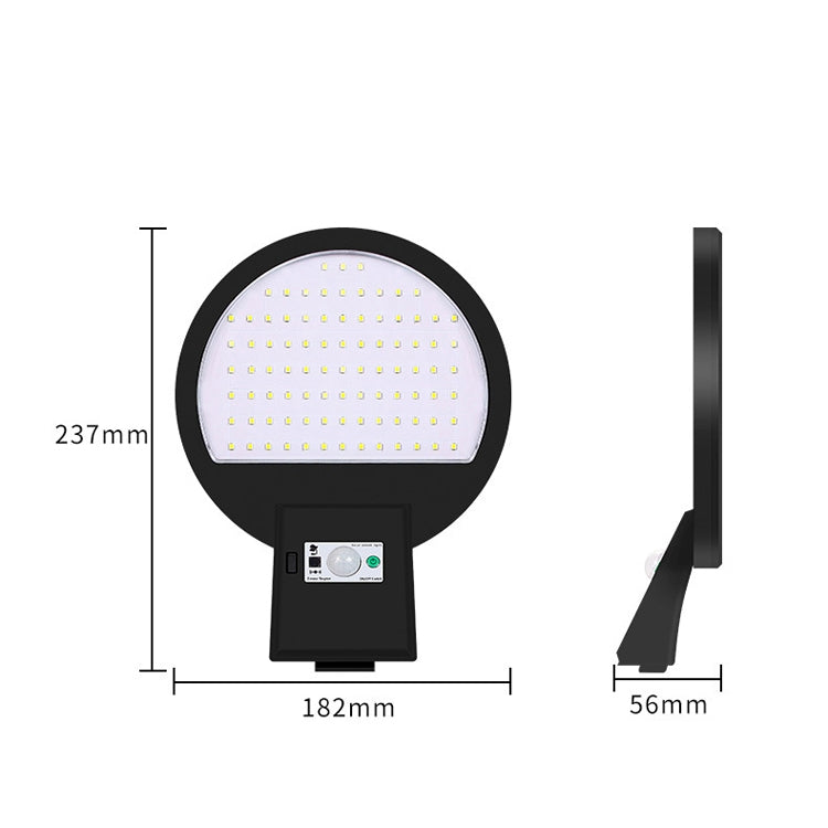 LED Solar Motion Sensing Outdoor Street Lamp Head Garden Community Lighting Wall Lamp, Style:, Sensor, Remote Control+Sensor