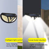 TG-TY074 Solar Human Body Induction Garden Wall Lamp Outdoor Corridor Light, Spec:, 118 SMD, 117 COB