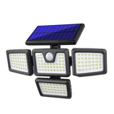 TG-TY051 4-Head Rotatable Solar Wall Light Body Sensor Outdoor Garden Waterproof Corridor Garden Lighting Street Light