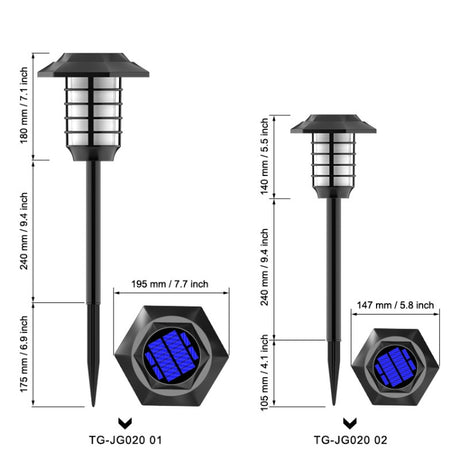 Solar LED Lawn Simulation Flame Lamp Outdoor Garden Lighting Landscape Light - LYDARZ