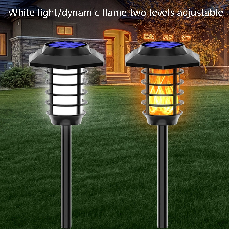 Solar LED Lawn Simulation Flame Lamp Outdoor Garden Lighting Landscape Light, Spec:, 48 LED, 66 LED