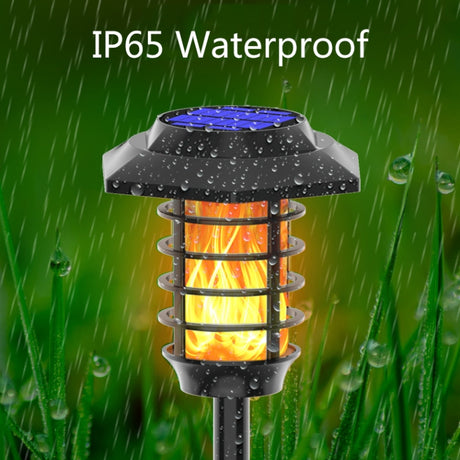 Solar LED Lawn Simulation Flame Lamp Outdoor Garden Lighting Landscape Light - LYDARZ
