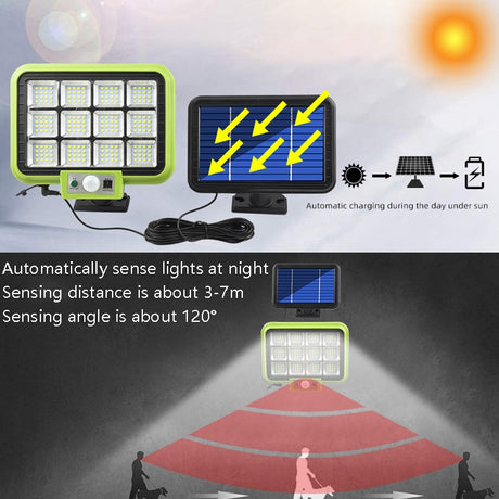 Outdoor Waterproof Solar Split Type Wall Light Human Induction Garden Corridor Household Street Light - LYDARZ