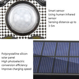 Lámpara solar de pared TG-TY075 - Lámpara de jardín exterior impermeable y giratoria de 3 cabezales