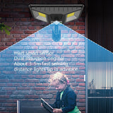 Lámpara solar LED de pared TG-TY081 - Lámpara de patio impermeable para exteriores con control remoto