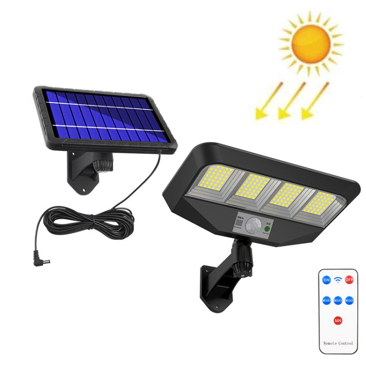 TG-TY081 LED Solar Wall Light Body Sensation Outdoor Waterproof Courtyard Lamp with Remote Control, Style:, 138 LED Integrated, 160 LED Integrated, 138 COB Integrated, 160 COB Integrated, 138 LED Splitable, 160 LED Splitable, 138 COB Splitable