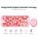 MOFii Candy Punk Keycap Mixed Color Wireless Keyboard and Mouse Set