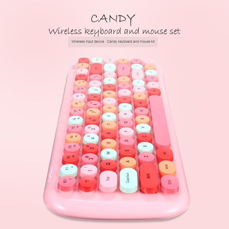 MOFii Candy Punk Keycap Mixed Color Wireless Keyboard and Mouse Set