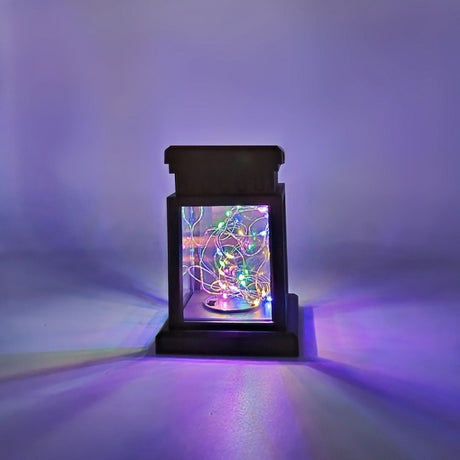 Solar LED Starry Wind Lantern Festival Decoration Retro Copper Wire String Light - LYDARZ