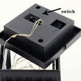 Solar LED String Light Starry Wind Lantern Festival Decoration Retro Copper Wire