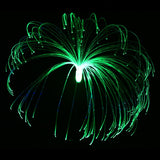 Solar Fiber Optic Jellyfish Lamp - LED Lawn Ground Plug for Outdoor Garden Decoration