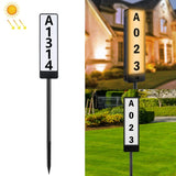 Lámpara solar para césped con número de casa TS-G6704 y enchufe de tierra con temperatura de dos colores
