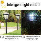 2 LED Solar Garden Lights, Waterproof Outdoor Lawn Lamps with White Light