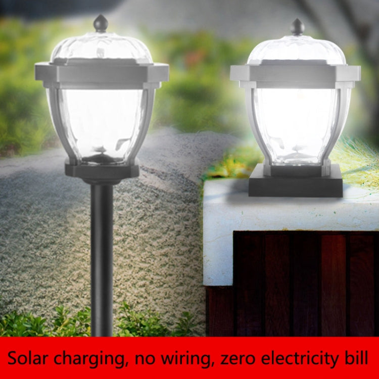 2 LED Solar Waterproof Outdoor Garden Light, Style:, White Light-Lawn Lamp, Warm Light-Lawn Lamp, White Light-Column Cap, Warm Light-Column Cap