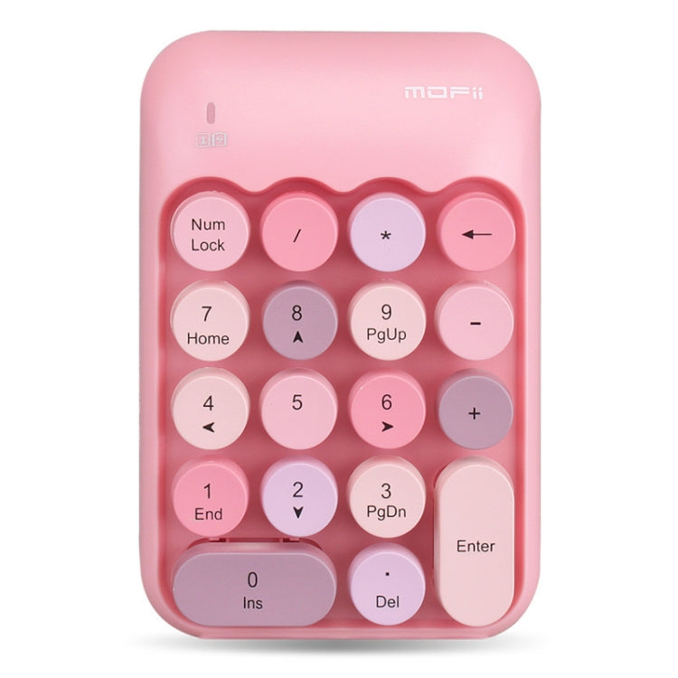 MOFii X910 2.4G 18 Keys 1600 DPI Wireless Numeric  Keypad, Pink, Green, Blue, Black