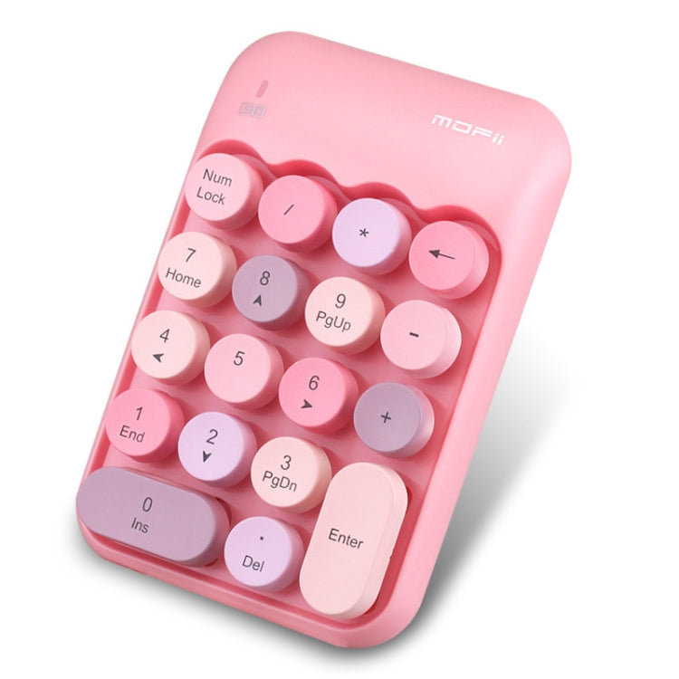 MOFii X910 2.4G 18 Keys 1600 DPI Wireless Numeric  Keypad, Pink, Green, Blue, Black