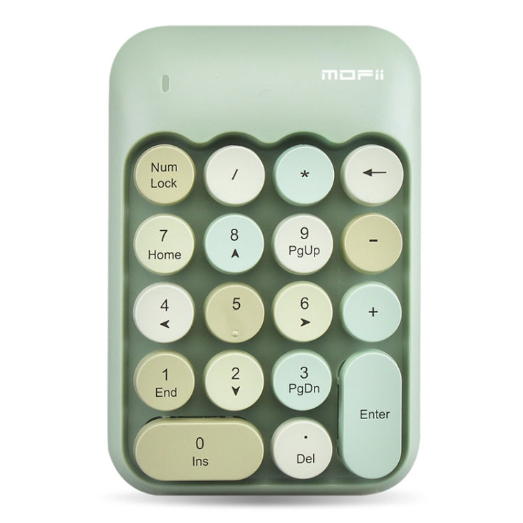 MOFii X910 2.4G 18 Keys 1600 DPI Wireless Numeric  Keypad, Pink, Green, Blue, Black