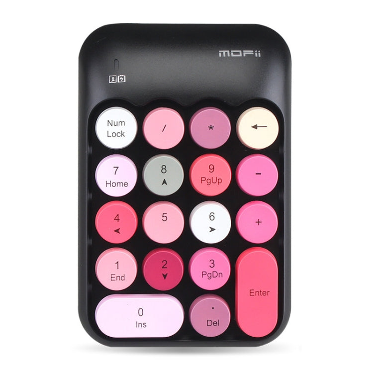 MOFii X910 2.4G 18 Keys 1600 DPI Wireless Numeric  Keypad, Pink, Green, Blue, Black