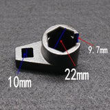 2 llaves para sensor de oxígeno de coche, 22 mm, funda de desmontaje