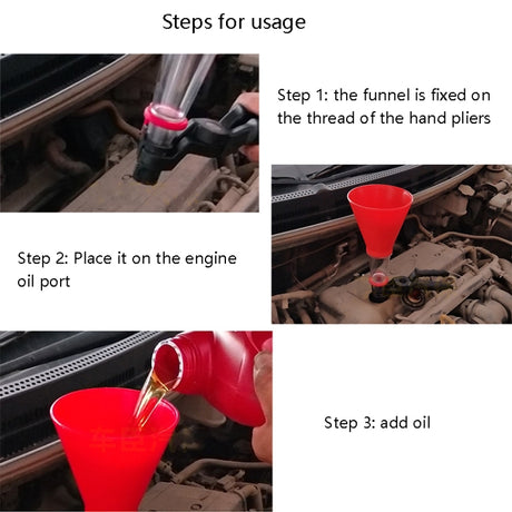 Car Plus Oil Funnel Tool Oil Filling Machine - LYDARZ