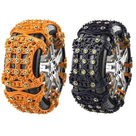 For 175~265cm Snow Emergency Snow Chains For Car SUV General Tires, Yellow 8764A, Black 8764B
