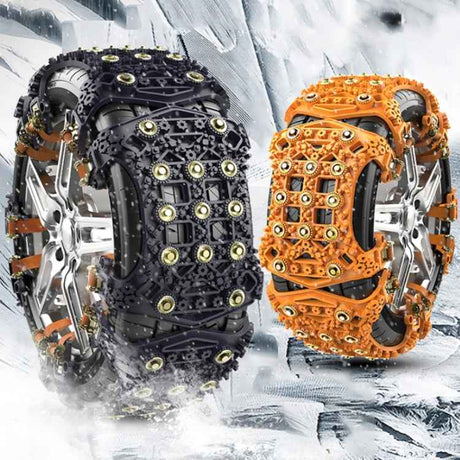 For 175~265cm Snow Emergency Snow Chains For Car SUV General Tires, Yellow 8764A, Black 8764B