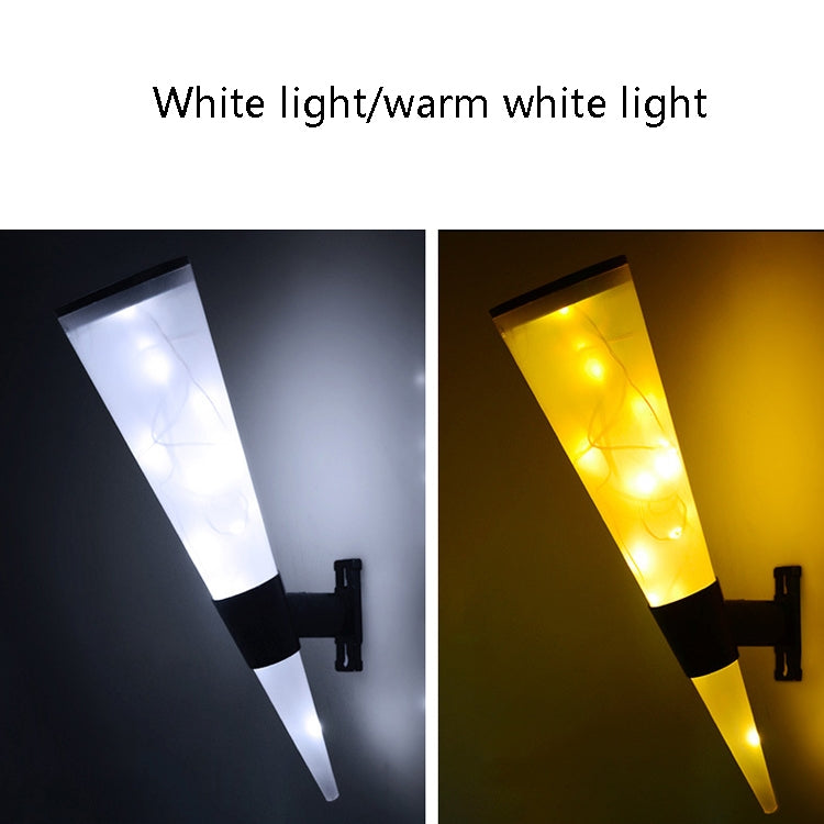 Lámpara solar de pared de cono circular N231 para iluminación de jardines exteriores