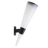 Lámpara solar de pared de cono circular N231 para iluminación de jardines exteriores