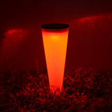 Lámpara solar de pared de cono circular N231 para iluminación de jardines exteriores