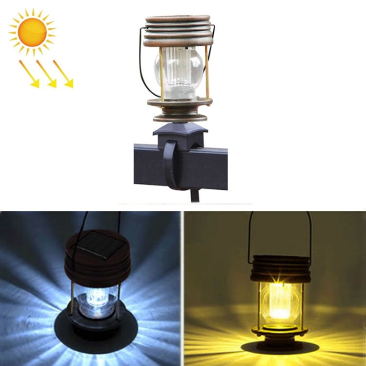 HSR002 Outdoor Retro Solar Lantern Camping Light, Spec:, Portable-White Light, Portable-Warm Light, Insert Type-White Light, Insert Type-Warm Light, Railing Type-Warm Light, Railing Type-White Light