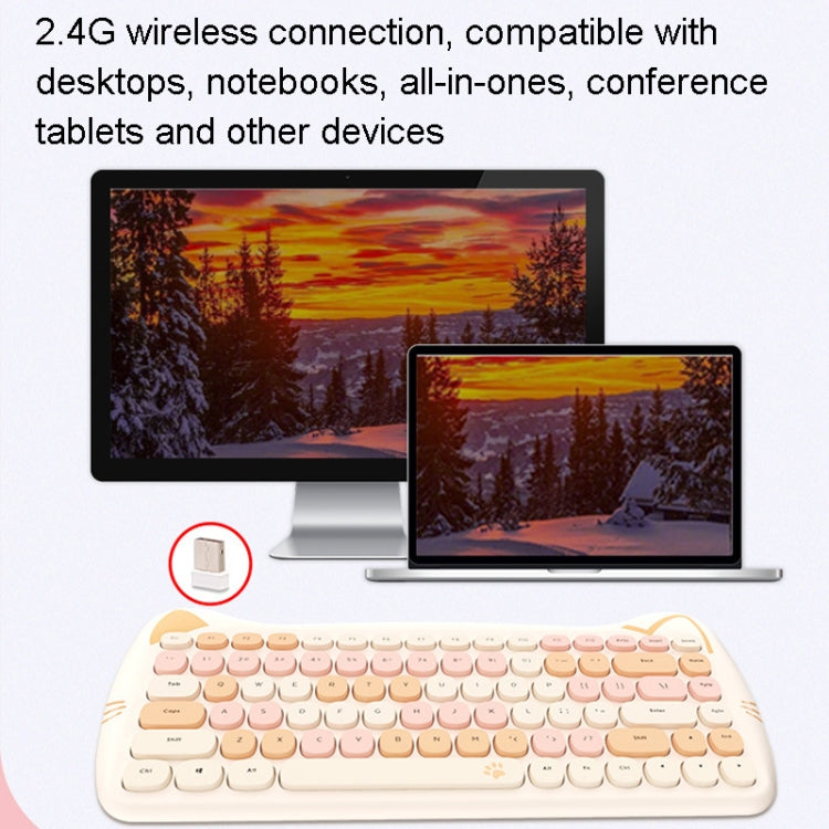 MOFii 2.4GHz 84 Keys Wireless Keyboard and Mouse Set