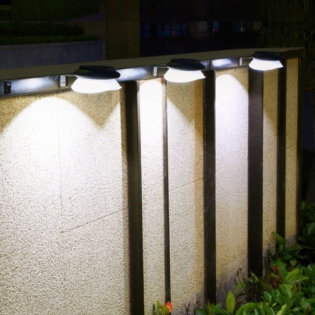 Punch-free Flying Saucer Solar Lamp Outdoor Garden Decoration Wall Lamp - LYDARZ