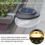 Punch-free Solar Garden Lamp - Flying Saucer Outdoor Wall Decoration