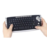 Miniteclado y ratón inalámbricos con trackball MY-10 (2,4 G, 78 teclas, 1200 DPI)