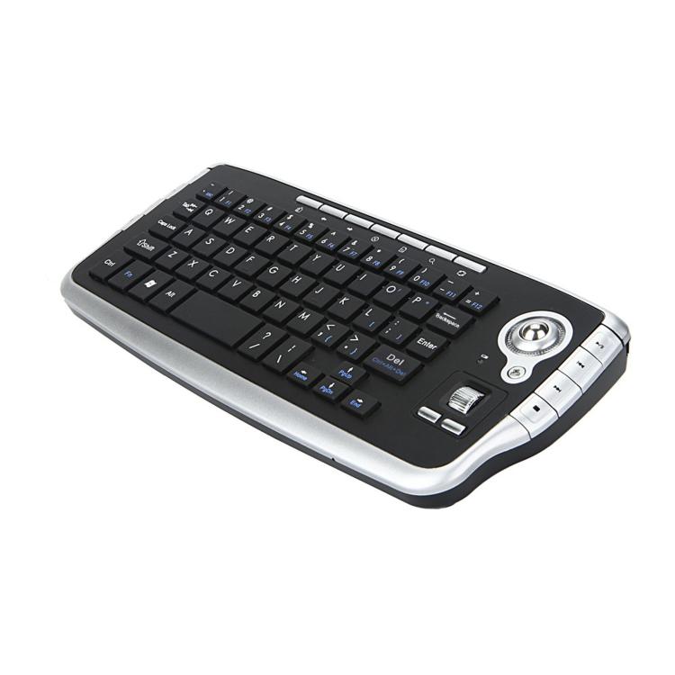 Miniteclado y ratón inalámbricos con trackball MY-10 (2,4 G, 78 teclas, 1200 DPI)