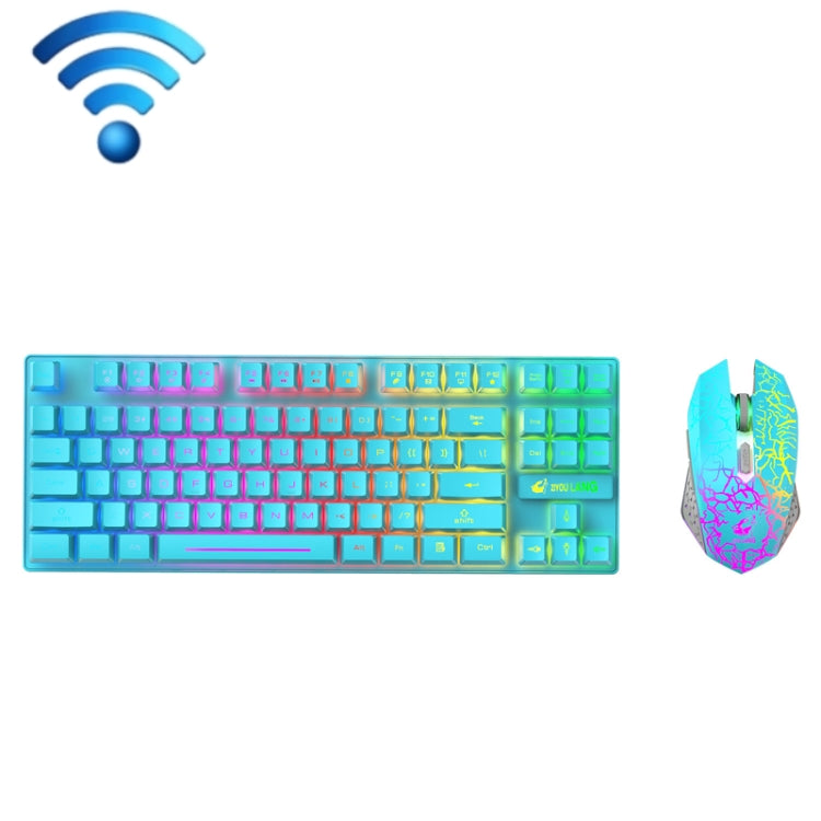 ZIYOU LANG T87 Gaming Luminous Wireless Keyboard and Mouse Set