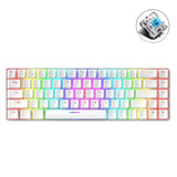 Teclado mecánico para juegos ZIYOU LANG T8 - Diseño luminoso RGB de 68 teclas